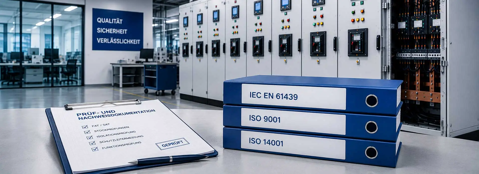 NOBADUCT Qualität nach IEC EN 61439, ISO 9001 und ISO 14001