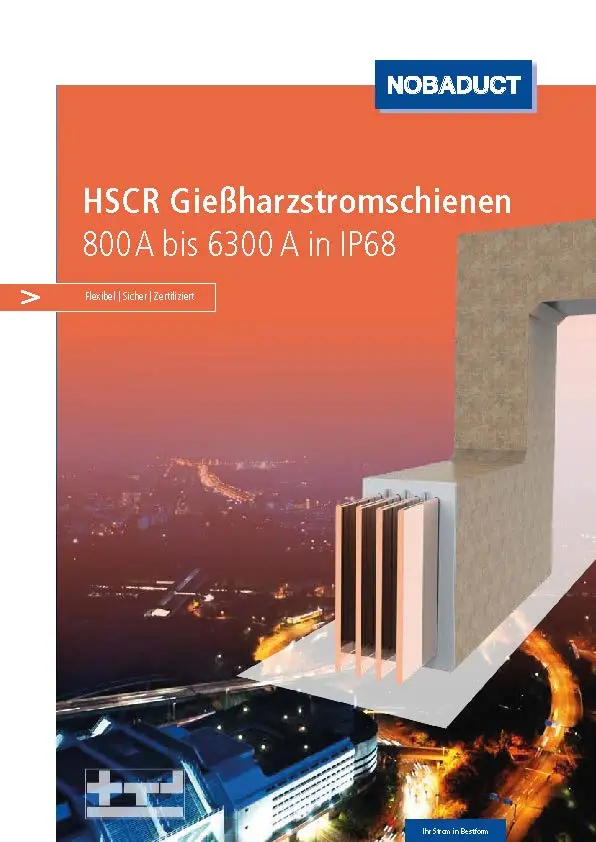 NOBADUCT Gießharzstromschienen